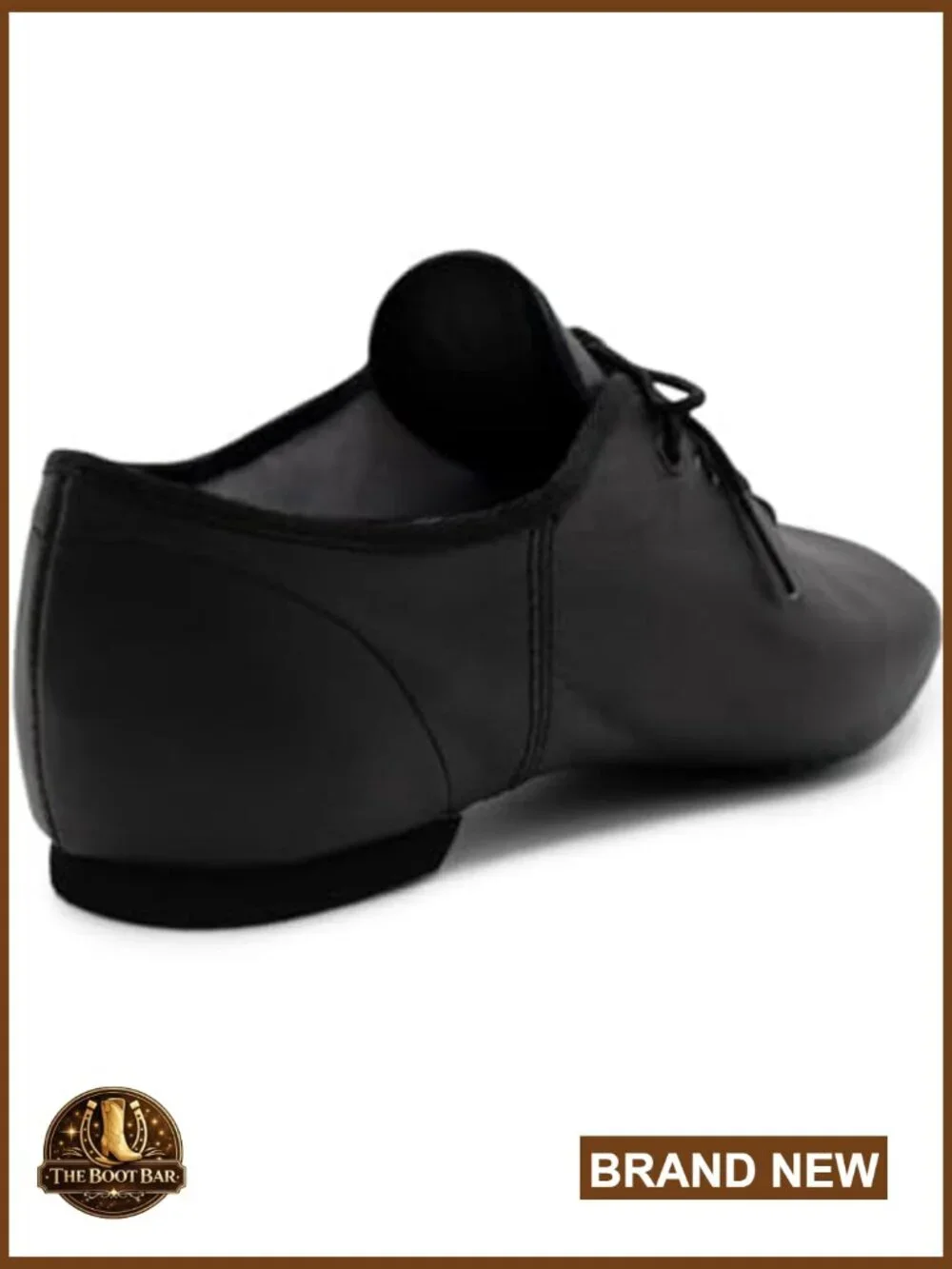 Women's Leather Jazz Oxford Dance Shoes Lace-Up Split Sole Padded